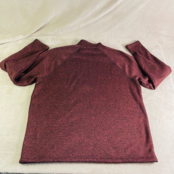 Eddie‎ Bauer Sweater Men XL Maroon Fleece 1/4 Zip Pullover Collared Outdoor - Picture 9 of 12
